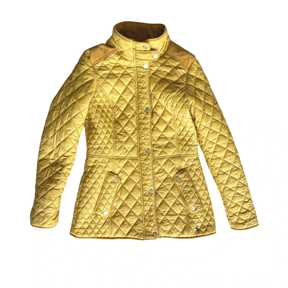 Joules‎ Newdale quilted jacket caramel gold size small